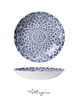 10 in. Shallow Serving Dish for 4 to 5 Persons 1.2 L - Mirari Blue