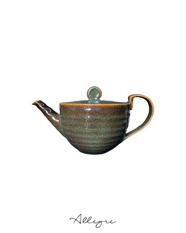 803 ml Tea Pot with Lid - Harmony Spanish Green