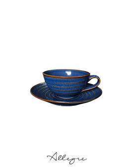 192 ml Coffee/ Tea Cup and 6.25 in. Saucer - Harmony Blue