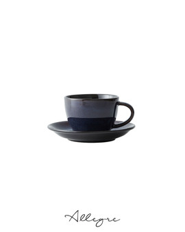 186 ml Coffee/ Tea Cup and 6 in. Saucer - Rustic Lapis