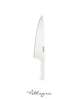 8 in. Blade Chef's Knife, White Handle, Professional Grade - Professional