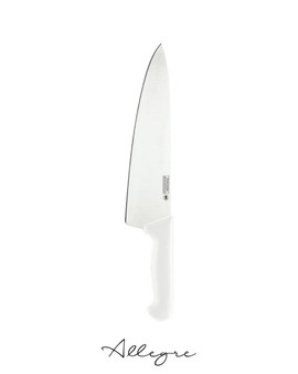 9 in. Blade Chef's Knife, White Handle, Professional Grade - Professional