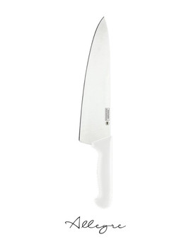 10 in. Blade Chef's Knife, White Handle, Professional Grade - Professional