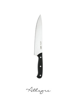 8 in. Blade Chef's Knife,Black Handle, Professional Grade - EuroPro Solo