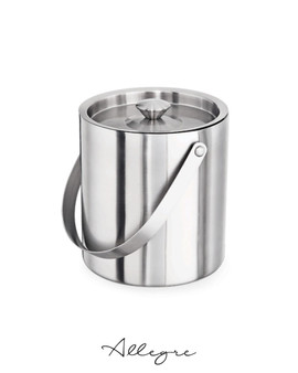Premier Double Wall Stainless Steel Ice Bucket 2.7 L with Handle & Cover