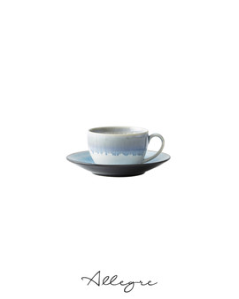 176 ml Coffee/ Tea Cup and 6 in. Saucer - Bloom Moonstone