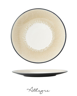 11.25 in. Dinner Plate/ Serving Plate for 2 to 3 Persons - Bloom Limestone