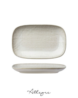 10.5in. L x 6.75in. W Rectangle Salad Plate - Knit Warm Beige