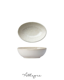209 ml Oval Sauce Bowl/ Rice Bowl 5.75 in. - Knit Warm Beige