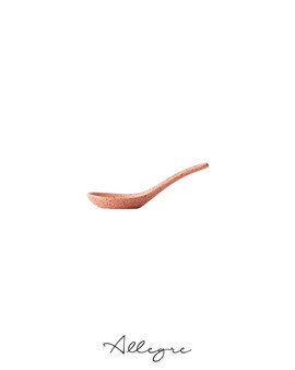 5 in. Chinese Spoon - Lava Rusty Pink