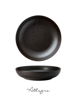 9 in. Shallow Serving Dish for 4 Persons 882 ml - Lava Ash Brown