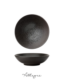 950 ml Large Single Salad Bowl/ Serving Bowl for 3 to 4 Persons 8.25 in. - Lava Ash Brown