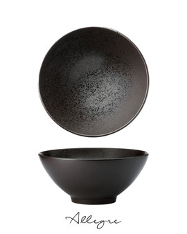 1.9 L Serving V-Bowl for 4 to 5 Persons 9 in. - Lava Ash Brown