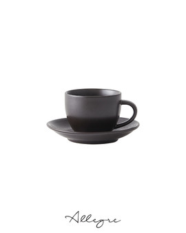 186 ml Coffee/ Tea Cup and 6 in. Saucer - Lava Ash Brown