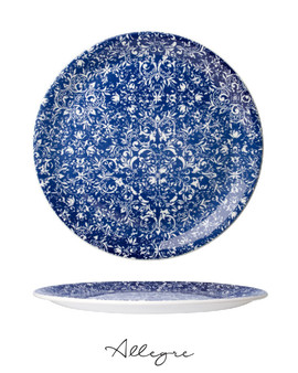 11.75 in. Show Plate/ Dinner Plate/ Serving Plate for 5 to 6 Persons - Ink Legacy Blue