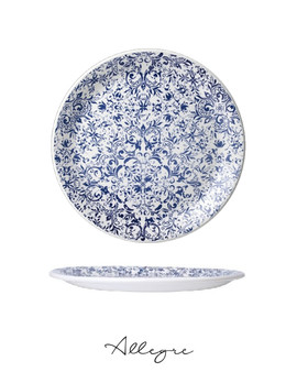 10 in. Dinner Plate/ Serving Plate for 2 to 3 Persons - Ink Legacy Blue