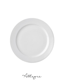 10.7 in. Dinner Plate/Serving Rim Plate for 2 to 3 Persons - Eco