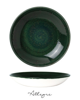 11.5 in. Shallow Serving Dish for 5 to 8 Persons 1.8 L - Vesuvius Burnt Emerald
