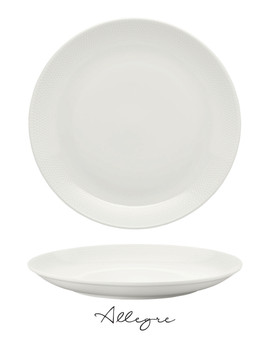 12.1 in. Show Plate/ Serving Plate for 6 to 8 Persons - Prism Coupe Shape