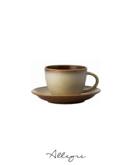 250 ml Coffee/ Cappuccino Cup and 6.25 in. Saucer - Rustic Sama