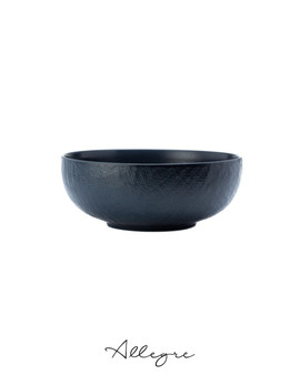 966 ml Serving Bowl for 3 to 4 Persons/ Large Ramen, Noodle Bowl 7.25 in. - Knit Navy Blue