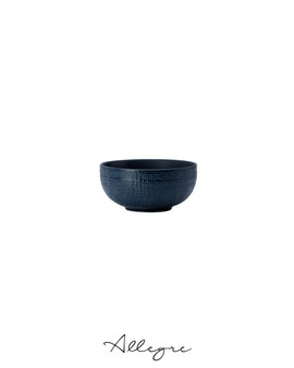 327 ml Soup, Congee, Cereal Bowl 5 in. - Knit Navy Blue