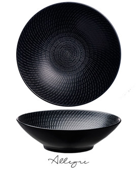 3 L Serving Bowl for 10 to 12 Persons/ Large Pasta Bowl 11.5 in. - Urban Black