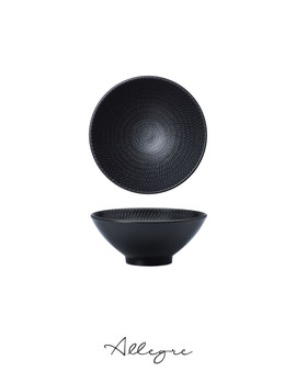 398 ml Soup/ Rice V-Bowl 6 in. - Urban Black