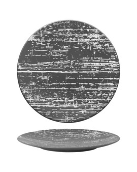 10.9 in. Dinner Plate/ Serving Plate for 3 to 4 Persons - Drizzle Grey