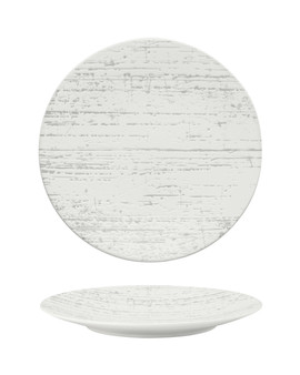 10.9 in. Dinner Plate/ Serving Plate for 3 to 4 Persons - Drizzle White