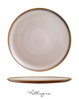 12.6 in. Pizza and Cake Plate/ Serving Plate - Rustic Sama