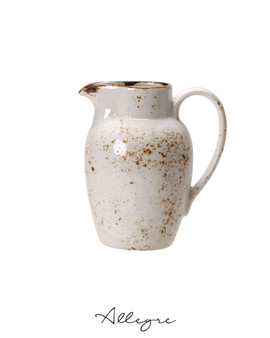 600 ml Pitcher/ Display/ Vase - Speckled White