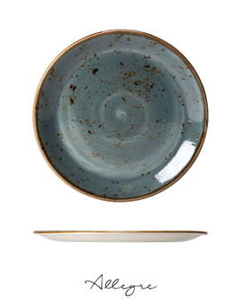 11 in. Dinner Plate/ Serving plate for 3 to 4 Persons - Speckled Blue