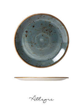 10 in. Dinner Plate/ Serving Plate for 2 to 3 Persons - Speckled Blue