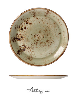 11.75 in. Show Plate/ Dinner Plate/ Serving Plate for 5 to 6 Persons - Speckled Green