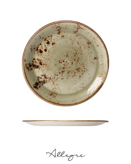 10 in. Dinner Plate/ Serving Plate for 2 to 3 Persons - Speckled Green