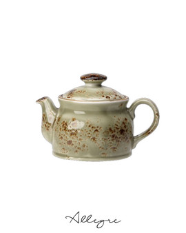 425 ml Tea Pot with Lid - Speckled Green