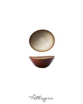230 ml Ovalish Sauce Bowl for sharing/ Rice Bowl 4.5 in. - Rustic Sama