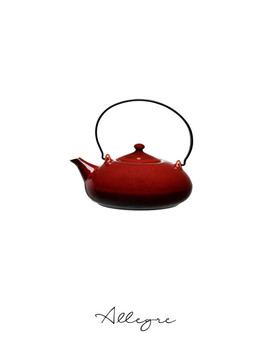 385 ml Tea Pot - Rustic Crimson