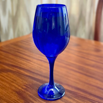 490 ml (16.7 oz), Set of 6 - Cobalt Blue Goblet (Now Taller!)