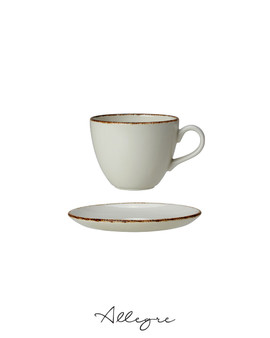 228 ml Cappuccino/ Coffee/ Tea Cup and 6 in. Saucer - Sand