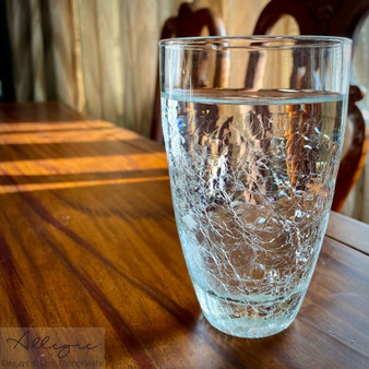 450 ml (15 oz), Set of 4 - Clear Crackle Glass