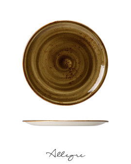 10 in. Dinner Plate/ Serving Plate for 2 to 3 Persons - Speckled Brown