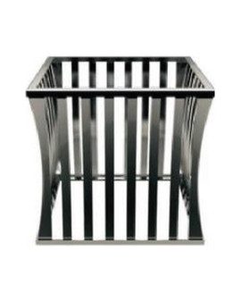 S/S Square Buffet Stand/ Riser C, 11.8 in. L x 11.8 in. H - Allegre