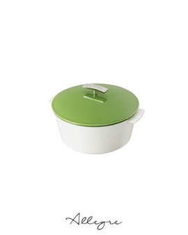 Lime Green Casserole/ Cocotte 6.5 in.