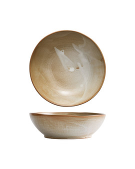 8.5 in. Serving Bowl for 4 to 6 Persons 1 L - WoodFire Antique Pine