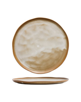 10.5 in. Dinner Plate/ Serving Plate for 3 to 4 Persons - WoodFire Antique Pine