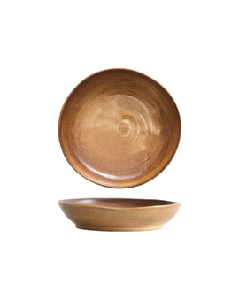 8 in. Shallow Serving Dish for 2 to 3 Persons 558 ml - WoodFire Dark Oak