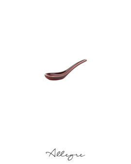 5 in. Chinese Spoon - Rustic Crimson