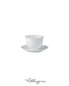 134 ml Chinese Tea Cup and 4.7 in. Saucer - Ivory